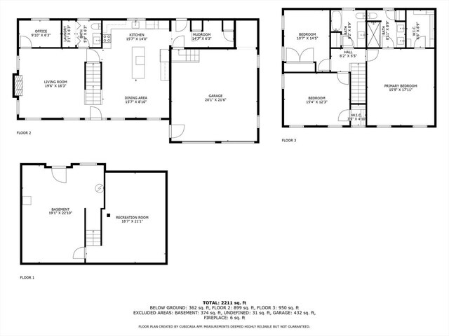 56 Lake St, Braintree, MA 02184 - floor plan / room layout