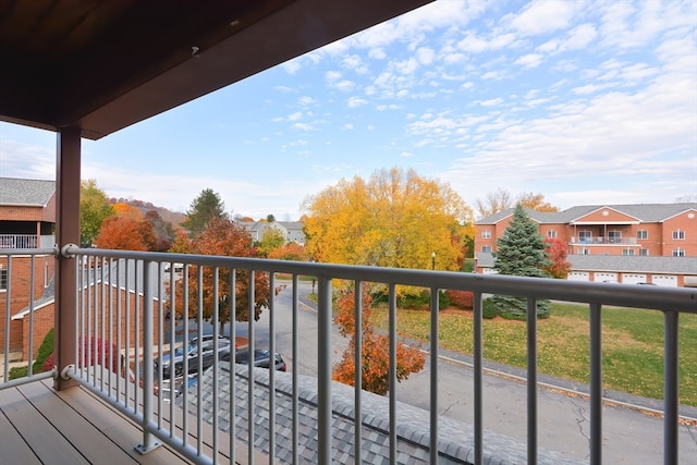 view of balcony