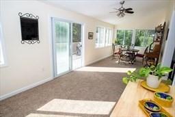 185 Baldwinville Rd, Winchendon, MA 01475 - sunroom with healthy amount of natural light, carpet, and baseboards