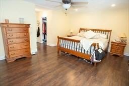 185 Baldwinville Rd, Winchendon, MA 01475 - bedroom featuring dark wood-type flooring and ceiling fan
