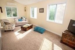185 Baldwinville Rd, Winchendon, MA 01475 - carpeted living area featuring healthy amount of natural light and baseboards