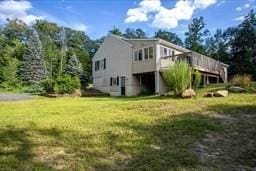 185 Baldwinville Rd, Winchendon, MA 01475 - rear view of property featuring a yard