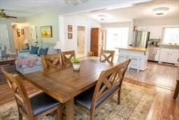 185 Baldwinville Rd, Winchendon, MA 01475 - dining area with wood finished floors