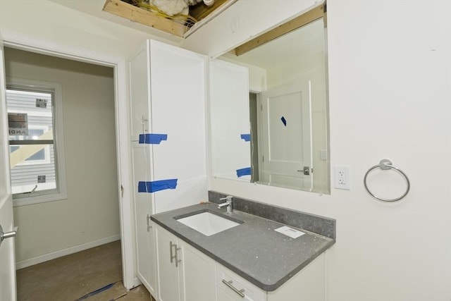 205 Clemente St, Holyoke, MA 01040 - bathroom featuring vanity and baseboards