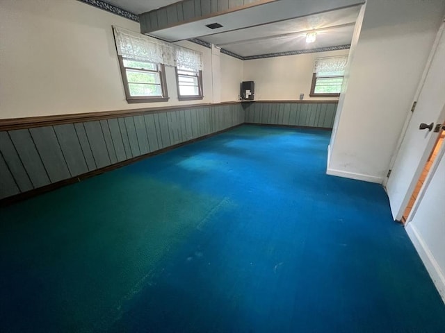 18 Blueberry Ln, Barnstable, MA 02648 - below grade area featuring a wainscoted wall and carpet