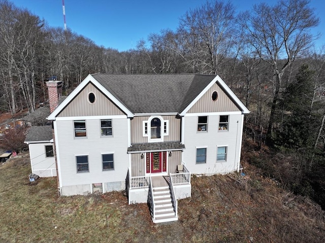 view of front of property