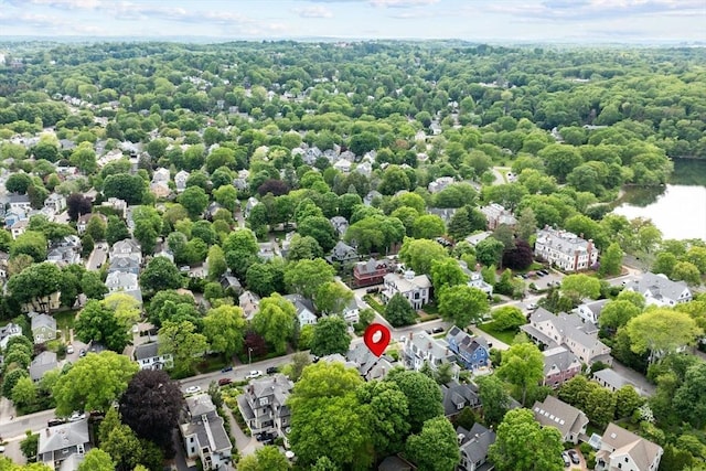 3 Regent Cir Unit 3, Boston, MA 02130 - aerial perspective of suburban area with a large body of water