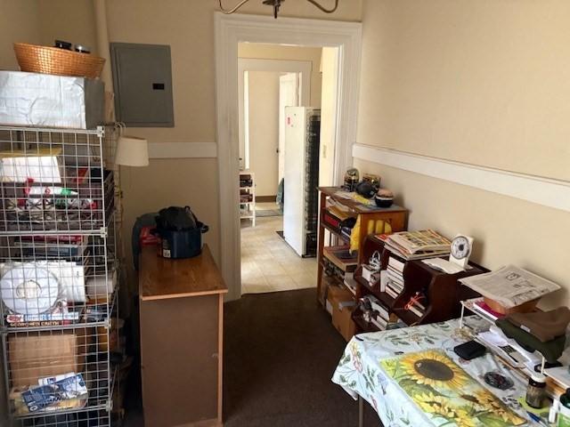 613 School St, Lowell, MA 01851 - dining room with electric panel
