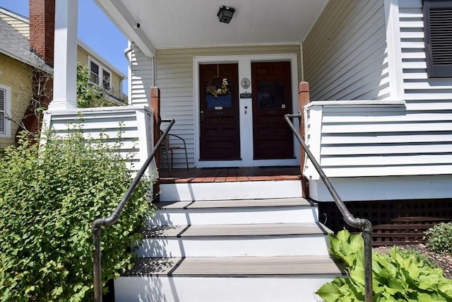 419-421 Court St, New Bedford, MA 02740 - view of exterior entry with covered porch