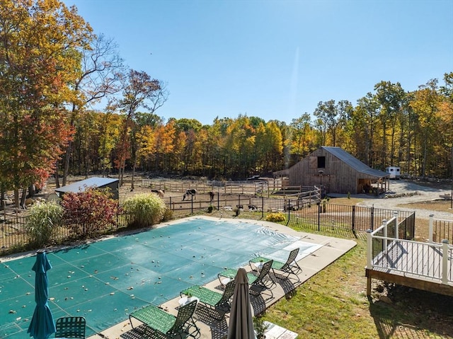 view of pool