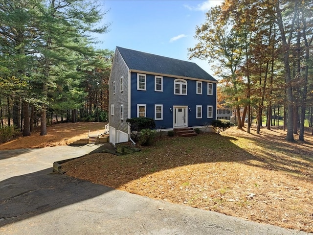 view of colonial inspired home