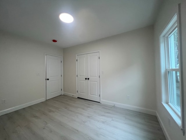 interior space featuring light hardwood / wood-style flooring