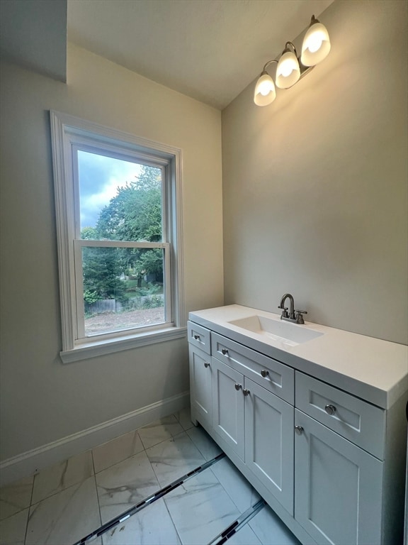 bathroom with vanity