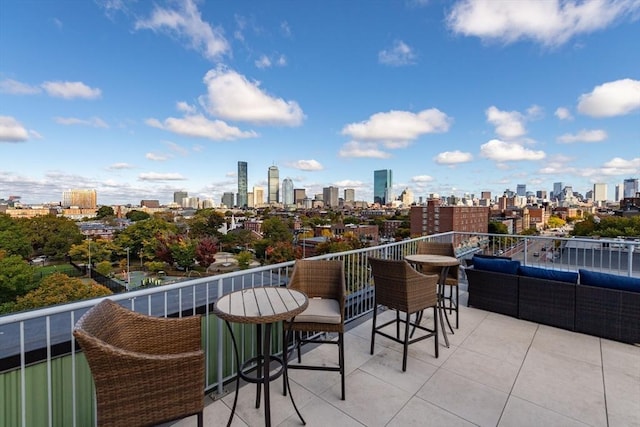 balcony with outdoor lounge area