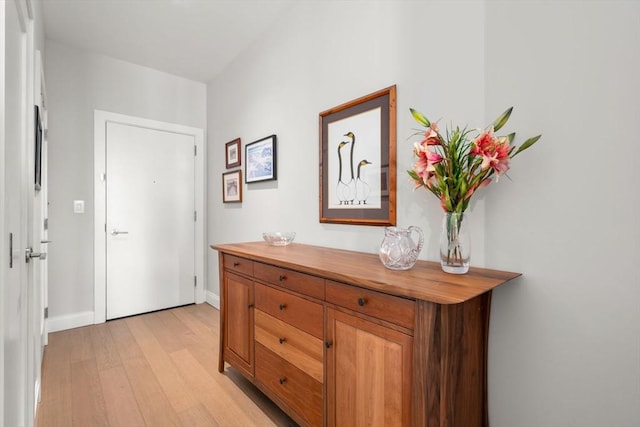 100 Shawmut Ave Unit 202, Boston, MA 02118 - hall with light wood-style floors and baseboards