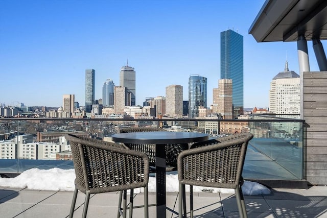 100 Shawmut Ave Unit 202, Boston, MA 02118 - balcony with a skyline view