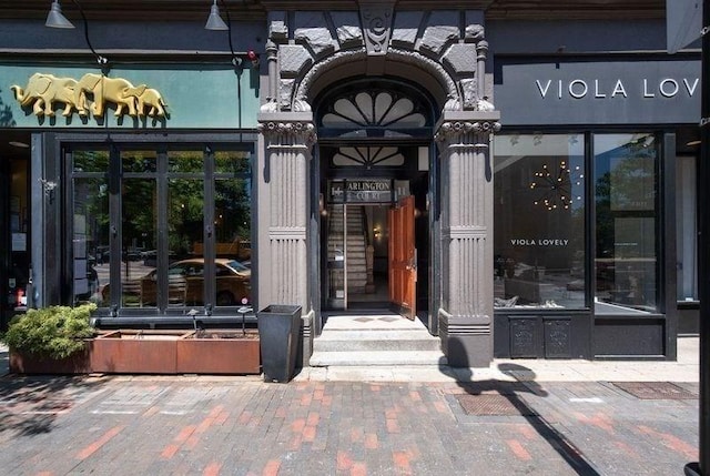 1411 Washington St Unit 7, Boston, MA 02118 - view of exterior entry featuring french doors