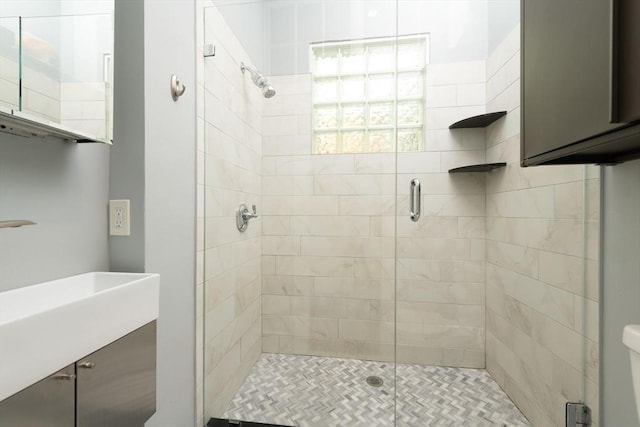1411 Washington St Unit 7, Boston, MA 02118 - bathroom with a shower stall and vanity