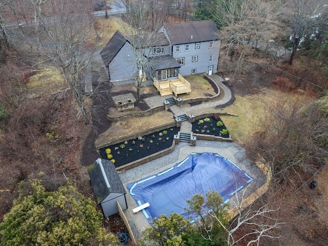 birds eye view of property