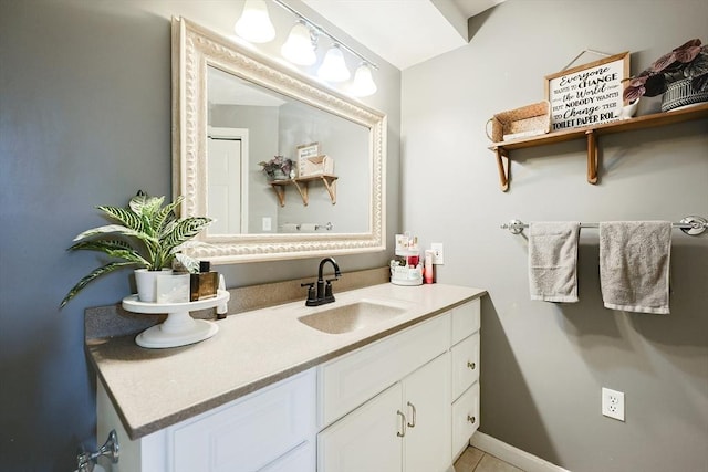 bathroom with vanity