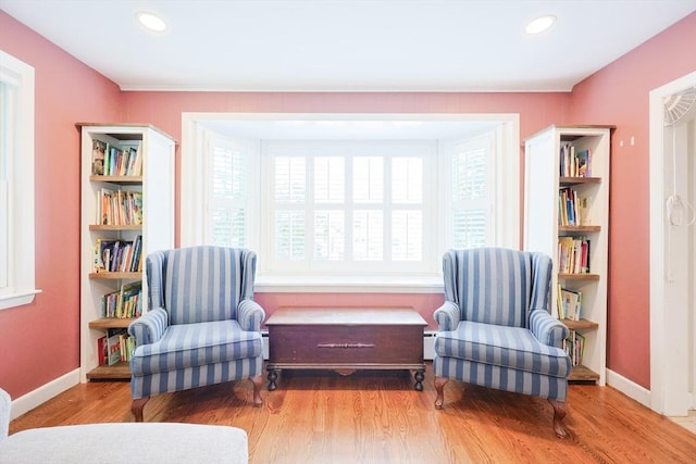 54 Mountain View Rd, Leominster, MA 01453 - living area with plenty of natural light, wood finished floors, baseboards, and recessed lighting