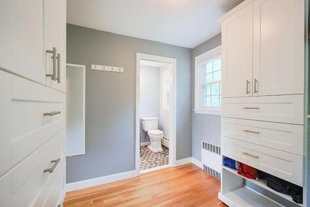 54 Mountain View Rd, Leominster, MA 01453 - spacious closet with radiator heating unit, a baseboard heating unit, and light wood-type flooring