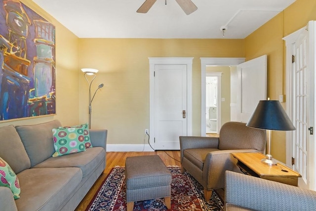 6-R Hazel Ter Unit 6, Salem, MA 01970 - living area with wood finished floors and a ceiling fan