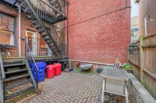 view of patio / terrace with fence