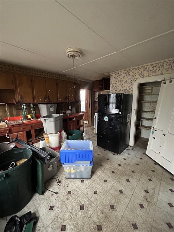 kitchen with light floors