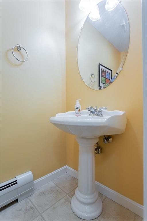 21 Harbor Mist Dr Unit 21, Fairhaven, MA 02719 - bathroom with marble look tiles