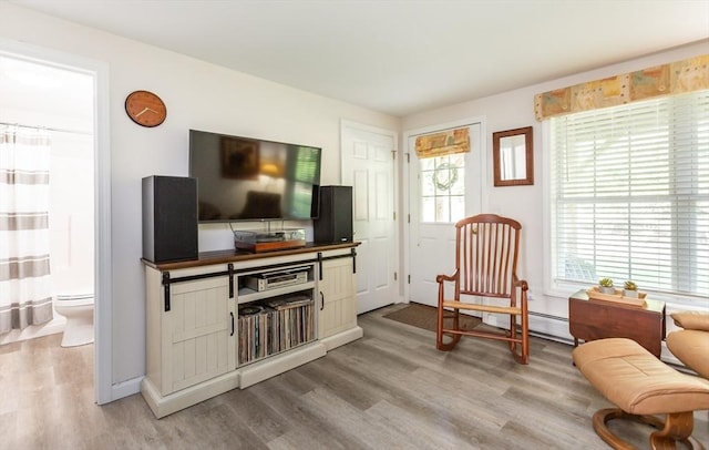 21 Harbor Mist Dr Unit 21, Fairhaven, MA 02719 - living area with light wood-style floors and baseboards