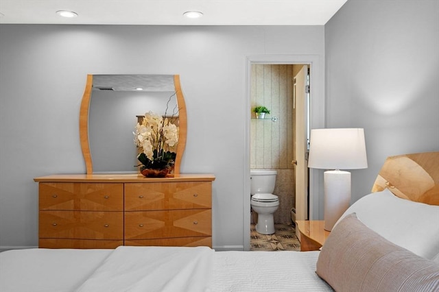bedroom with ensuite bathroom