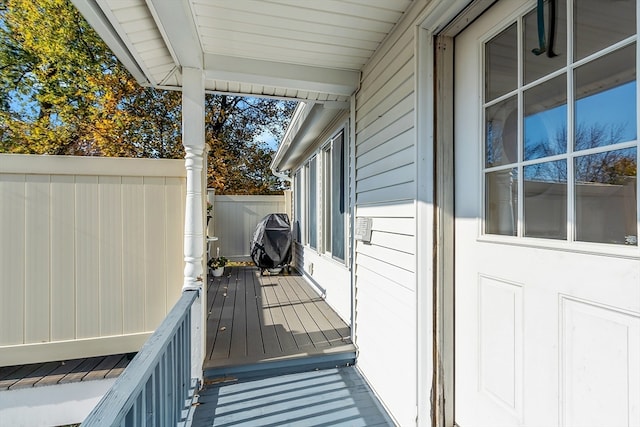 balcony with grilling area