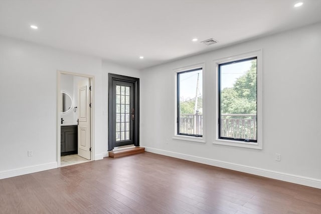 interior space featuring light hardwood / wood-style flooring