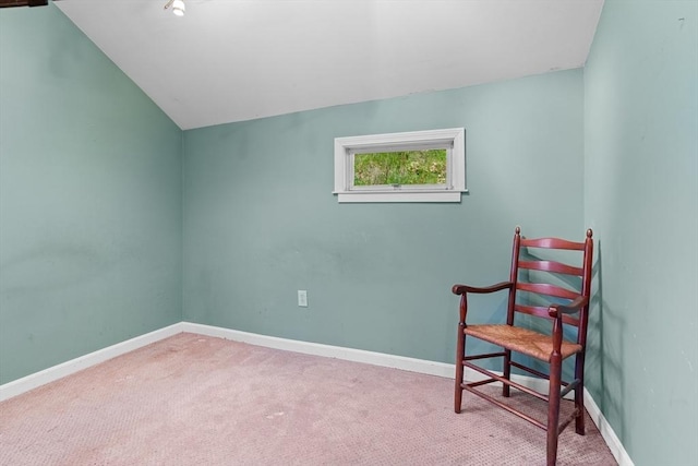 49 Boathouse Rd, Groton, MA 01450 - living area with carpet floors, baseboards, and vaulted ceiling