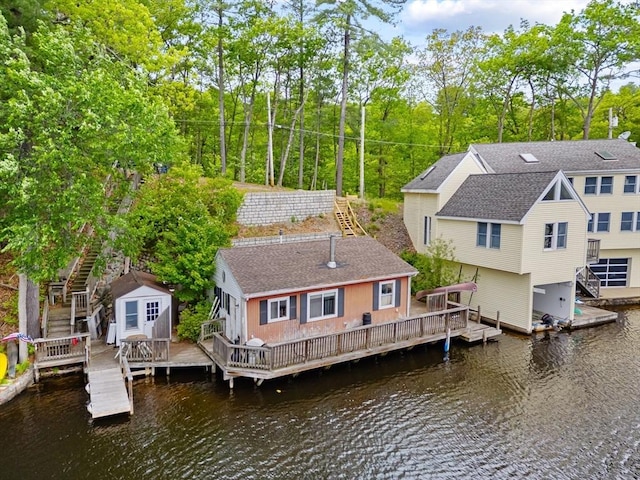 49 Boathouse Rd, Groton, MA 01450 - dock featuring stairs and a deck with water view