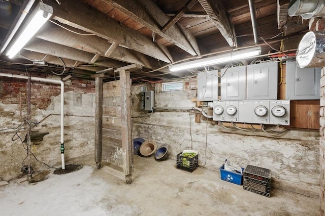 46 Hunting St, Somerville, MA 02143 - unfinished below grade area featuring electric panel
