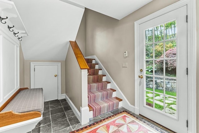 21 Fernway, Winchester, MA 01890 - doorway with stairway and baseboards