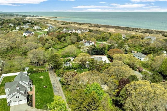 aerial overview of property's location with a nearby body of water