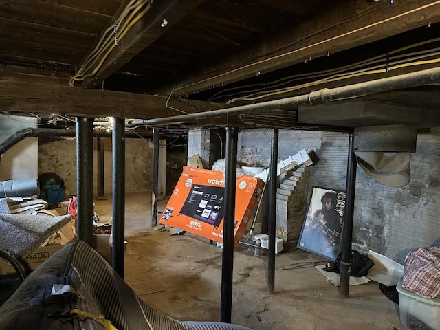 52 Burr St, Springfield, MA 01109 - view of unfinished basement
