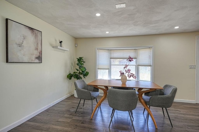 20 Fernglade Rd, Burlington, MA 01803 - dining room with baseboards, a textured ceiling, and wood finished floors