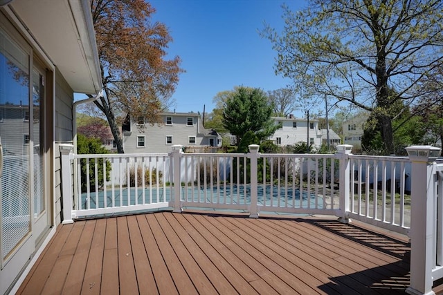 20 Fernglade Rd, Burlington, MA 01803 - wooden deck with a residential view