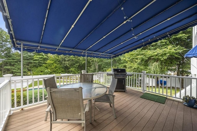 15 Pilgrim Rd, Mansfield, MA 02048 - wooden terrace featuring outdoor dining area and a grill