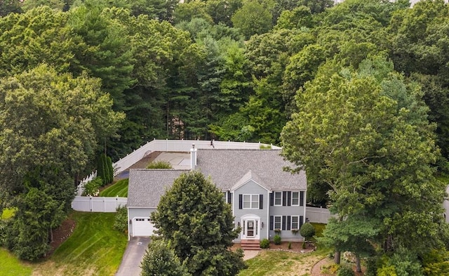 15 Pilgrim Rd, Mansfield, MA 02048 - view from above of property featuring a forest
