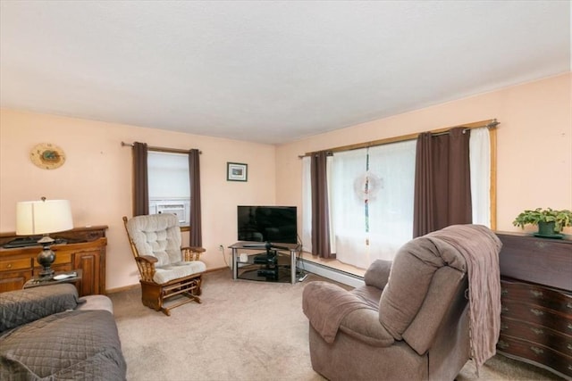 24 Alenclair, Amesbury, MA 01913 - carpeted living room with cooling unit