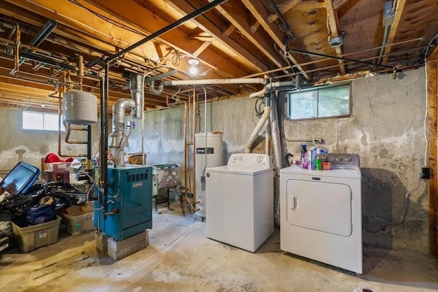 24 Alenclair, Amesbury, MA 01913 - basement with separate washer and dryer, water heater, and a heating unit