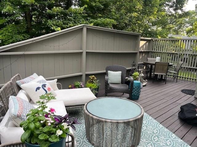 94 Mill Pond Unit 94, North Andover, MA 01845 - deck featuring outdoor dining space