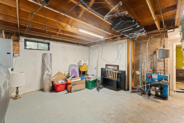 140 W Mountain St, Worcester, MA 01606 - basement with electric panel and a heating unit