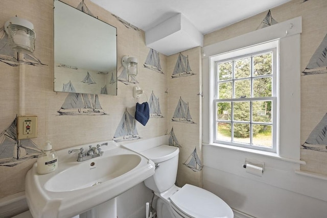 36 Uncle Barneys Rd, Dennis, MA 02670 - half bathroom with toilet and a sink