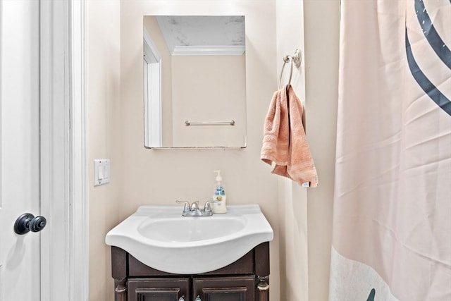 bathroom featuring vanity